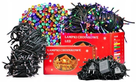 Lampki Choinkowe 300 Led Multikolor 8 Trybów, Wewnętrzne I Zewnętrzne, 21M