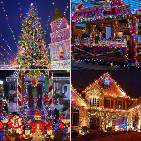 Lampki Choinkowe 500 Led Multi Kolor 35M Programator Światełka Łańcuch