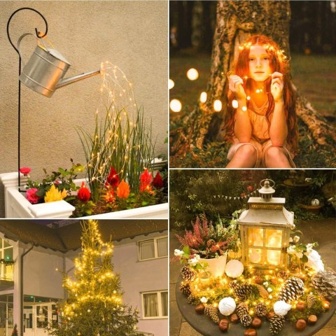 Lampki Led Drucik 10M 100 Led Ciepły Biały Na Baterie - Wnętrzna/Zewnętrzna