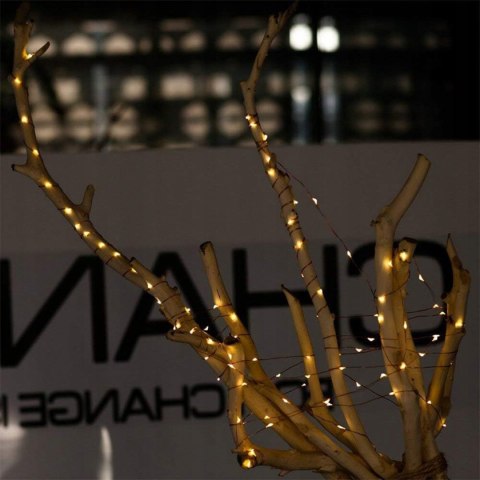 Lampki Led Na Druciu 10M 100 Diod - Dekoracja Do Wnętrz I Ogrodu Na Baterie