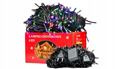 Lampki Świąteczne 300 Led Multikolor 21M Wewnętrzne I Zewnętrzne 8 Trybów