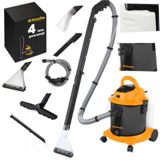 Odkurzacz Piorący Bezworkowy Rivwall Rop-01 1200W 20L - Tapicerka I Dywany