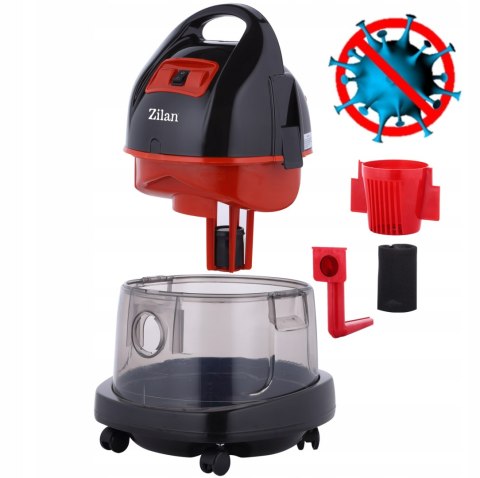 Odkurzacz Wodny 2000W 8L Zilan Aqualotus 2W1 Sucho/Mokro Filtracja 99,99%