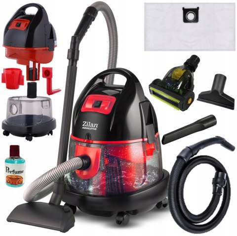 Odkurzacz Wodny 2000W 8L Zilan Aqualotus 2W1 Sucho/Mokro Filtracja 99,99%