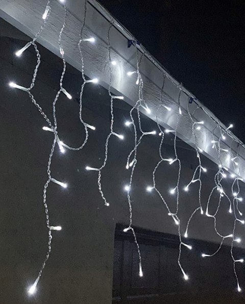 Sople Zewnętrzne 500 Led 19,5M Ip44 Białe Zimne 3 Długości - Miedziane