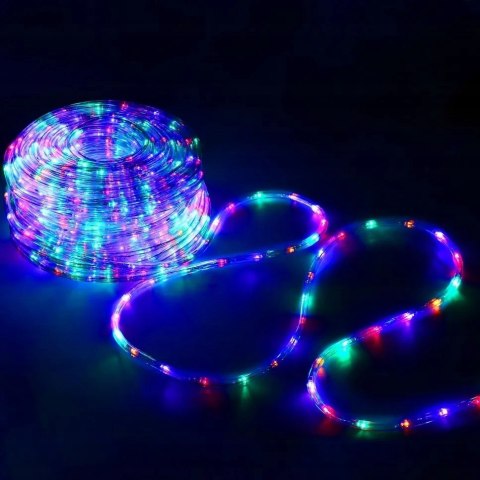 Wąż Świetlny Led 10M Wielokolorowy Zewnętrzny 8 Trybów + Programator Ip44