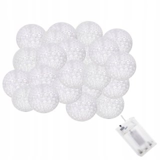 Girlanda Led Cotton Balls 30 Kul Na Baterie 6,1 M Springos Ciepła Biel