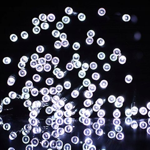 Lampiki Choinkowe 300 Led Zimno Białe 21M 8 Trybów Wodoodporne Przedłużka
