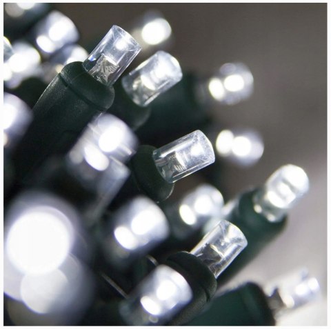 Lampiki Świąteczne 100 Led Zimny Biały Ip44 8M - Do Wnętrz I Na Zewnątrz