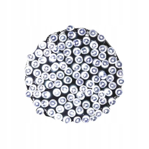 Lampki Choinkowe 100 Led Flash Zimny Biały Wewnętrzne 495 Cm Do Świąt W Dom