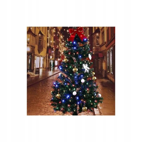 Lampki Choinkowe 100 Led Flash Zimny Biały Wewnętrzne 495 Cm Do Świąt W Dom