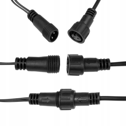 Lampki Choinkowe 1000 Led - Ip44 Zewnętrzne Kurtyna Światła Zimny Flash