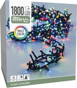 Lampki Choinkowe 1800 Led Multikolor 36M Ip44 Z Timerem I 8 Trybami Na Zima
