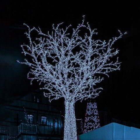 Lampki Choinkowe 400 Led Zimny Biały 33,5M Ip44 Ce - Łączenie Do 3 Zestawów