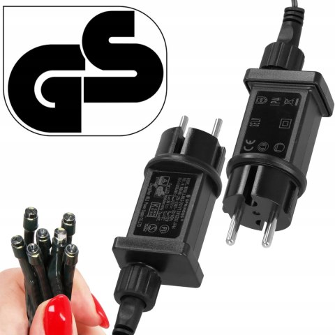 Lampki Choinkowe 500 Led 27M Zewnętrzne Ciepłe-Białe I Flash - Na Prąd