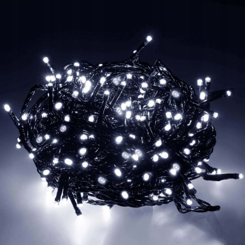 Lampki Choinkowe 500 Led Zewnętrzne 27,5M Zimne Białe Flash/Łączenie, Ip44