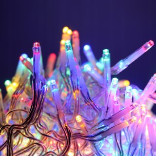 Lampki Choinkowe 5M 384 Led Gąsienica Multikolor Ip44 Do Dekoracji Świąt