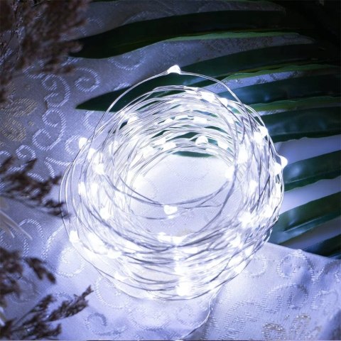 Lampki Led Na Baterie 2M, 20 Diod Choinkowe Zimne - Idealne Do Dekoracji