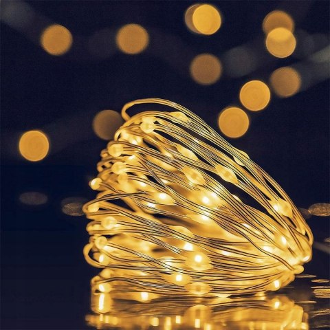 Lampki Led Na Baterie 2M, 20 Diod Choinkowe Zimne - Idealne Do Dekoracji