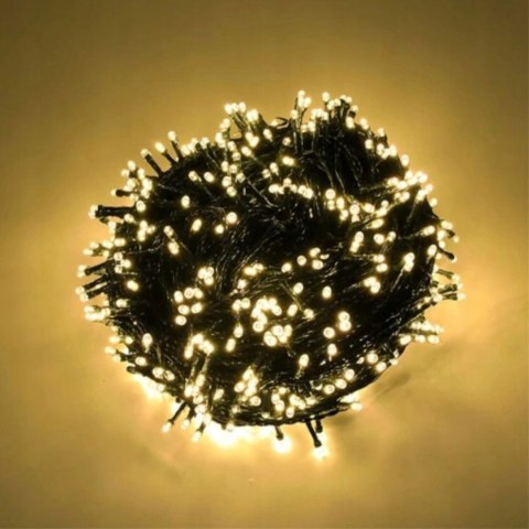 Lampki Świąteczne 100 Led Ciepły Biały 8M Ip44 Mocne Wew/Zew Dekoracyjne