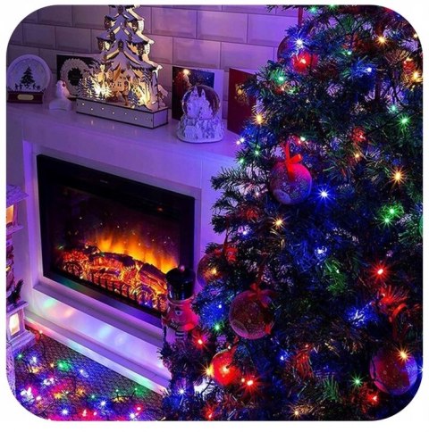 Lampki Świąteczne 100 Led Multi Kolor 8M Ip44 Do Wewnętrznych/Zewnętrznych