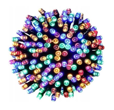 Lampki Świąteczne 500 Led Multi Kolor Ip44 Mocne Na Choinkę I Dekorację