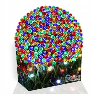 Mocne Lampki Choinkowe 500 Led Multikolor Ip44 8 Trybów 32,7M + Łącznik