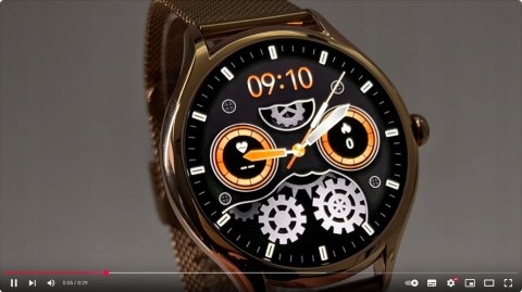Damski Smartwatch 4 Wymienne Paski Amoled Polskie Menu Rozmowy 7D Bateria