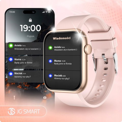 Damski Smartwatch: Rozmówy, Sms, Sport, Zdrowie, 4 Paski, Polskie Menu