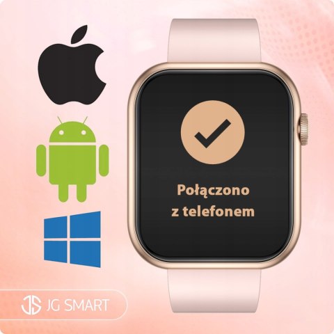 Damski Smartwatch: Rozmówy, Sms, Sport, Zdrowie, 4 Paski, Polskie Menu