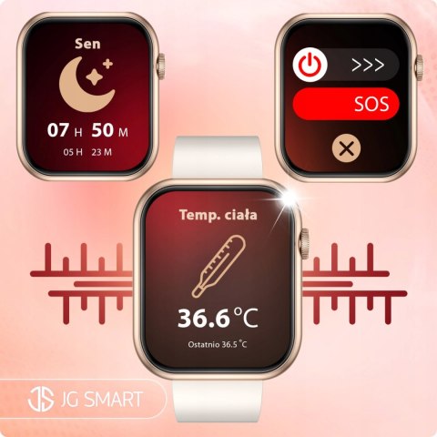 Damski Smartwatch: Rozmówy, Sms, Sport, Zdrowie, 4 Paski, Polskie Menu