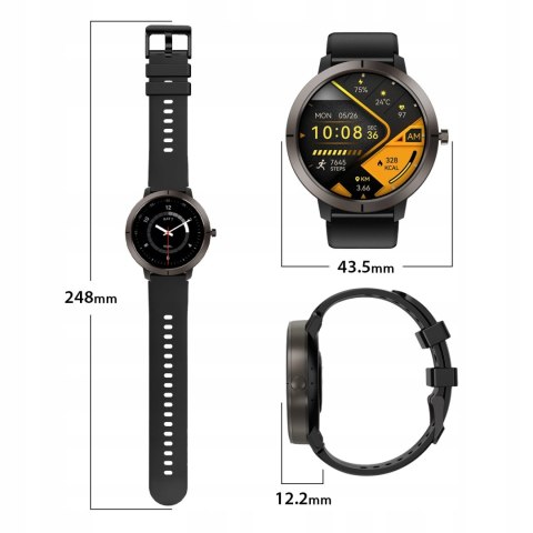 Damski Zegarek Smartwatch Gps Amoled, 180 Trybów, Wodoodporny 5Atm, Rozmowy