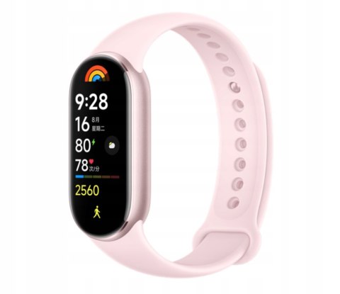 Smartband Mi Band 9 Różowy, 1,62 Cal. Amoled, Pulsometr, 21 Dni, 5 Atm