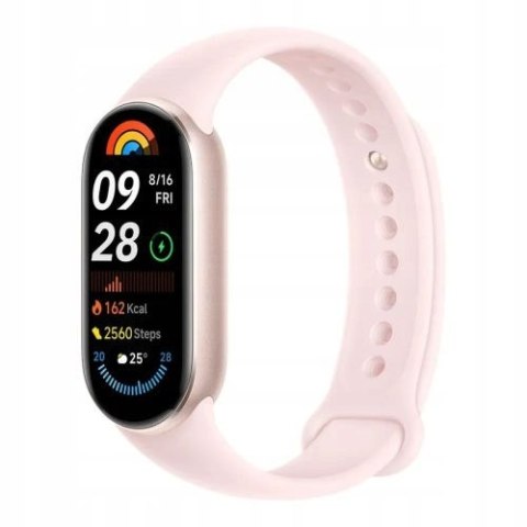 Smartband Mi Band 9 Różowy, 1,62 Cal. Amoled, Pulsometr, 21 Dni, 5 Atm