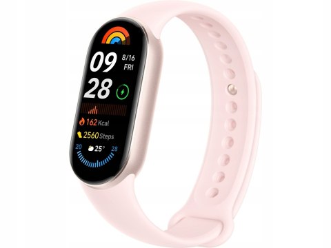 Smartband Mi Band 9 Różowy, 1,62 Cal. Amoled, Pulsometr, 21 Dni, 5 Atm
