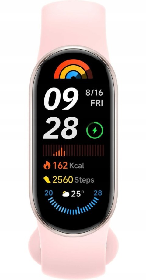 Smartband Mi Band 9 Różowy, 1,62 Cal. Amoled, Pulsometr, 21 Dni, 5 Atm