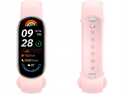 Smartband Mi Band 9 Różowy, 1,62 Cal. Amoled, Pulsometr, 21 Dni, 5 Atm