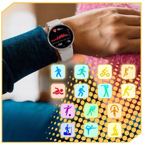 Smartwatch Damski 1,39 Cal Ip68, 4 Paski, Polskie Menu, Powiadomienia
