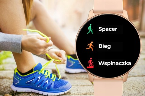 Smartwatch Damski 1,46 Amoled Bt Calling, Cykl Menstruacyjny, Sport Polskie