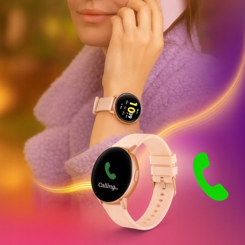 Smartwatch Damski 1,46 Amoled Bt Calling, Cykl Menstruacyjny, Sport Polskie
