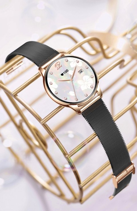 Smartwatch Damski Amoled Ekg Glukoza Ciśnienie Hrv Bmi - Monitor Zdrowia