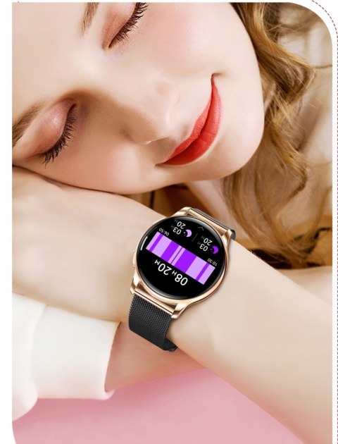 Smartwatch Damski Amoled Ekg Glukoza Ciśnienie Hrv Bmi - Monitor Zdrowia
