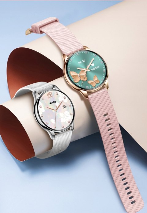 Smartwatch Damski Amoled Ekg Glukoza Ciśnienie Hrv Bmi - Monitor Zdrowia
