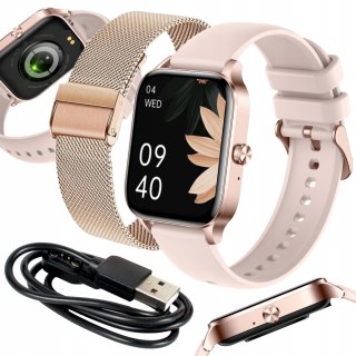 Smartwatch Damski Dla Kobiety Z Polskim Menu Rozmowy I Monitoring Zdrowia
