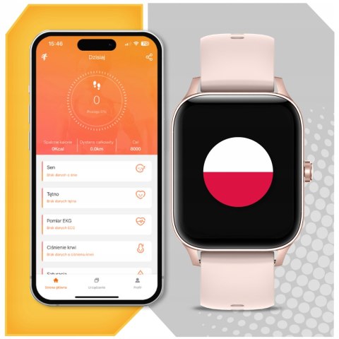 Smartwatch Damski Dla Kobiety Z Polskim Menu Rozmowy I Monitoring Zdrowia