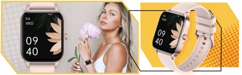 Smartwatch Damski Dotykowy 1,95 Cala Ip67: Połączenia I Monitoring Zdrowia