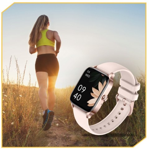 Smartwatch Damski Dotykowy 1,95 Cala Ip67: Połączenia I Monitoring Zdrowia