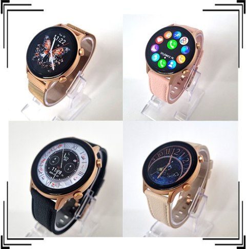 Smartwatch Damski Polskie Menu Rozmowy Powiadomienia Sport 4 Paski Amoled