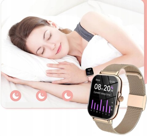 Smartwatch Damski Sx3 Polskie Menu Rozmowy Powiadomienia Puls Sport 300Mah