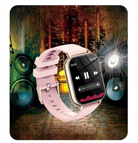 Smartwatch Damski Sx3 Polskie Menu Rozmowy Powiadomienia Puls Sport 300Mah